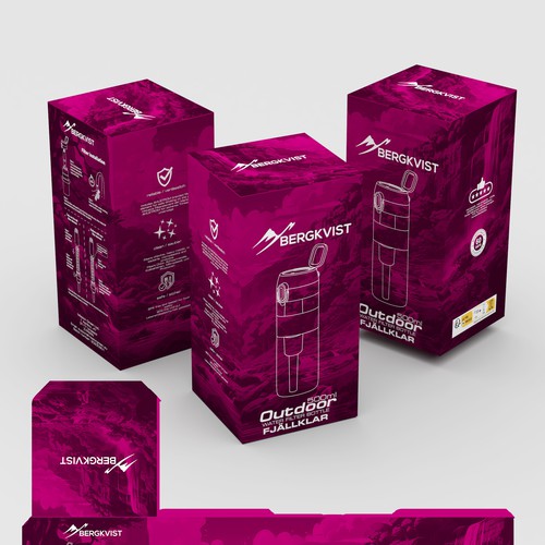 Design di [HOT] - LONG TERM - Packaging Design for Outdoor Water Filter Bottle 500ml di Windmill Designer™