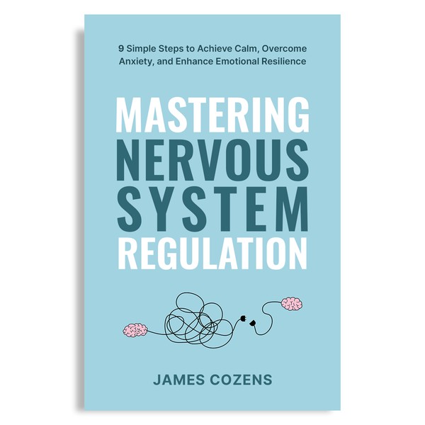 Design a premium, calming, modern self-help book cover for: MASTERING NERVOUS SYSTEM REGULATION