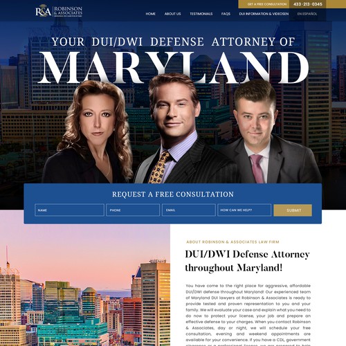 DUI Lawyer Landing Page Design by LarnDesigns