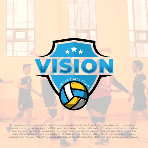 Vision Volleyball Club Design by twentynineproject