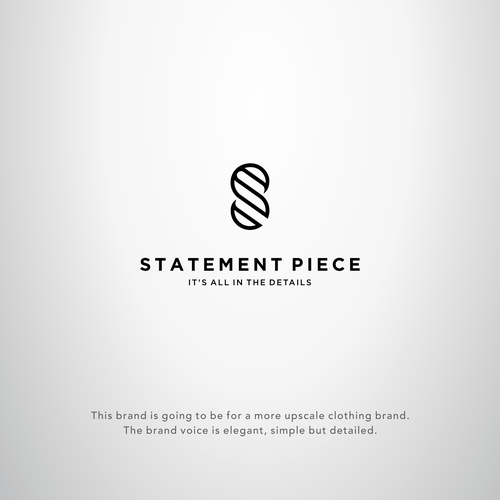 Design a logo for the clothing brand "Statement Piece". It's all in the details. Design by Vanza™