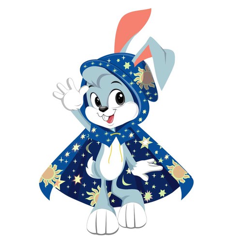 BroomvectoRさんのCloak-Wearing Bunny Character (Vector) for Children's Book!デザイン