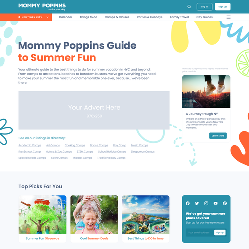 Guide Page for Leading Travel and Culture Website Design by Ivan Fresh