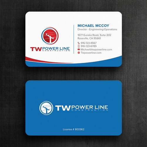 Business Card for a high voltage company Design by Felix SH