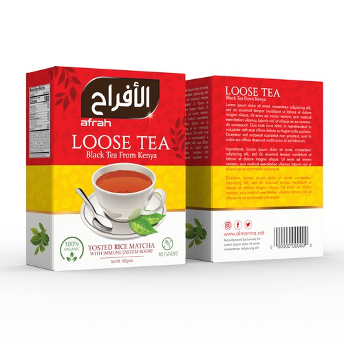 Tea Package Design Design by syakuro