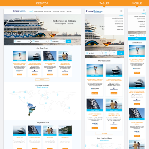 Designs | Cruise Organization - Homepage - more pages in the future (1 ...