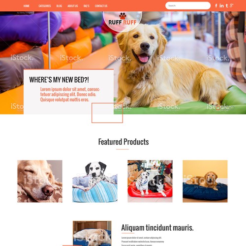 Homepage needed for Doggy Website Design by aryamaitys