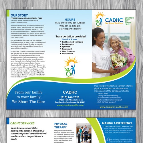 Help Compton Adult Day Health Care with a new brochure design Design by Arttero