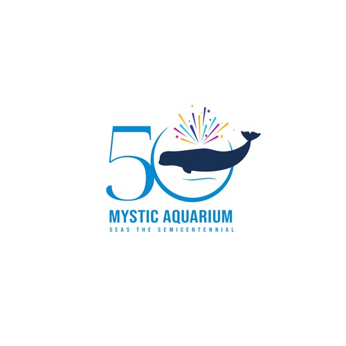 Mystic Aquarium Needs Special logo for 50th Year Anniversary Diseño de D.Silva