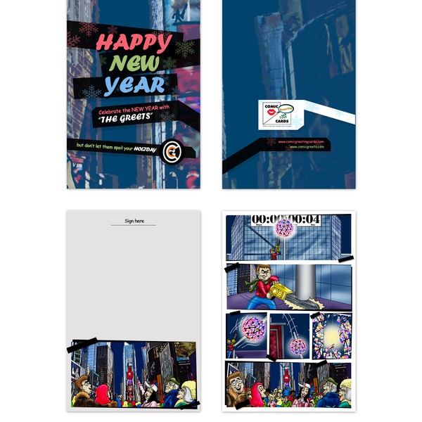 Help Comic Greeting Cards with a new card or invitation
