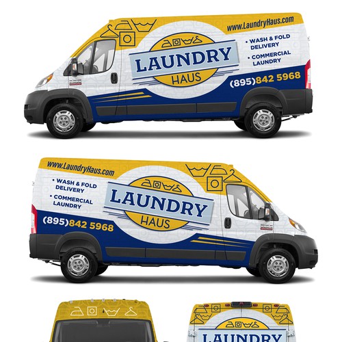 Laundry Haus delivery van Design by Logicainfo ♥