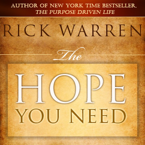 Design Rick Warren's New Book Cover Design réalisé par Endrias