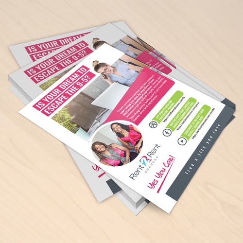 Create a Ridiculously Good Flyer for Rent 2 Rent Success Design von Mr.TK