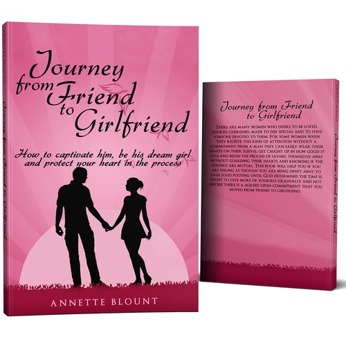 Design a book cover that is fun and playful to help single women experience love beyond friendship Design by MajaK3