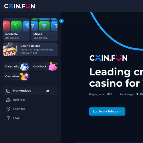 Coin.fun – Crypto Casino/Gambling Logo Design by B®andits