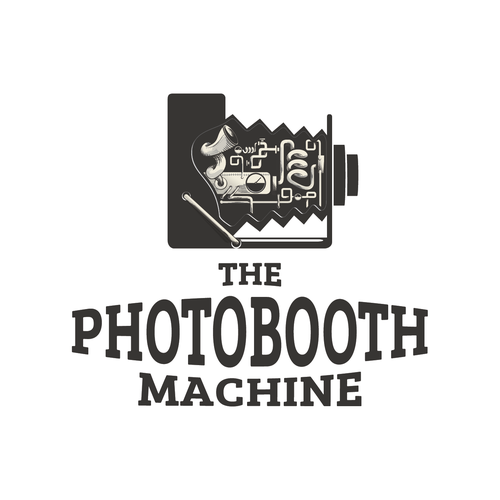 Create a nostalgic, steampuck inspired logo for The Photobooth Machine Design by Point.0