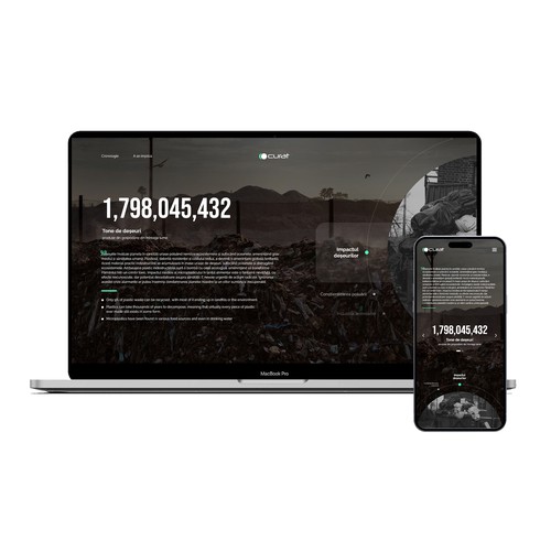 Earth in Focus: A Transformative  Web Experience Highlighting Waste, Pollution, and Sustainability Design by TLS_D™