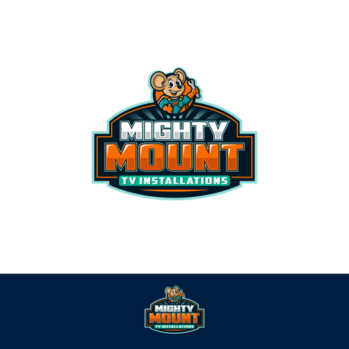 Mighty Mouse Logo Recreate Design by Basstome