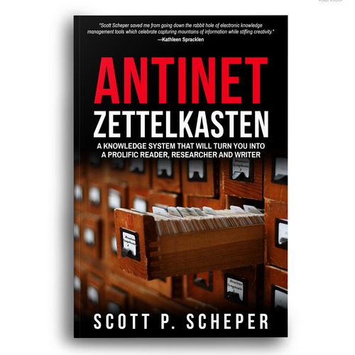 Design the Highly Anticipated Book about Analog Notetaking: "Antinet Zettelkasten" Design von Bigpoints