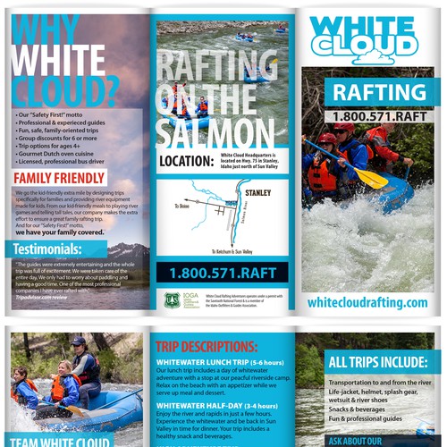 White Water Rafting Brochure | Brochure contest