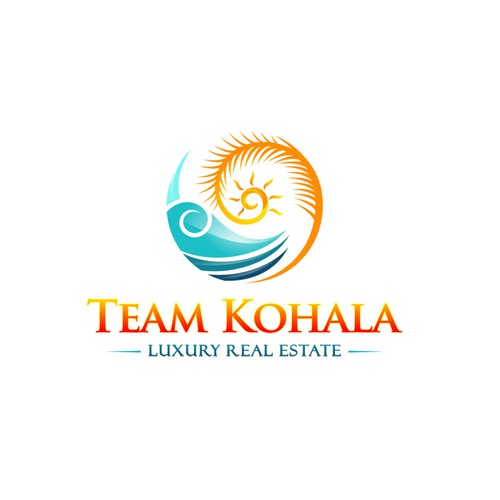 Create a beautiful tropical real estate Logo and site. Logo