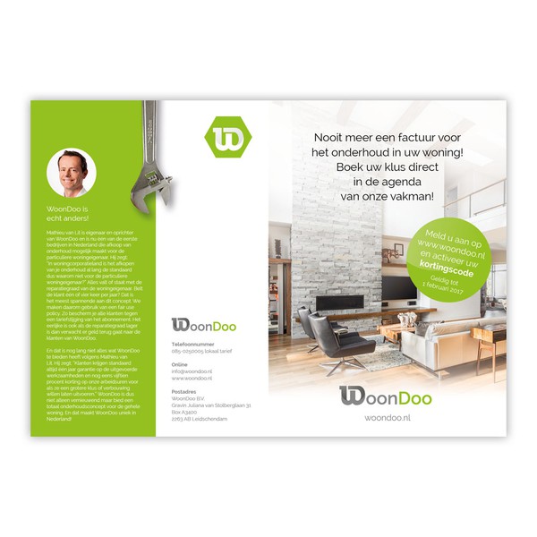 Design by Noordhuizen titled "A5 flyer"