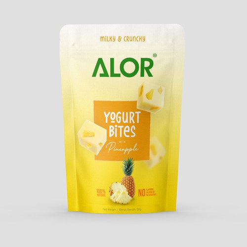 コンペ「ALOR Yogurt Bites」のデザイン by Leoxgfxさん 