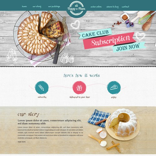Create online brand for traditional, home-baked cake and pudding subscription club Design von Purepixel