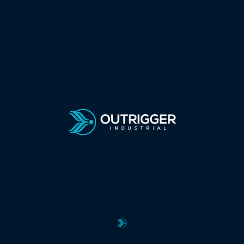 Rugged logo for a new industrial real estate development company called OUTRIGGER. Design by W A W A