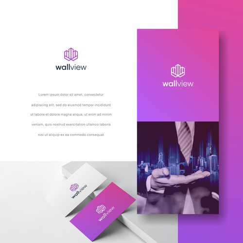 Design gagnant sur "The new logo for the most attractive Augmented Reality Experience -Wallview"