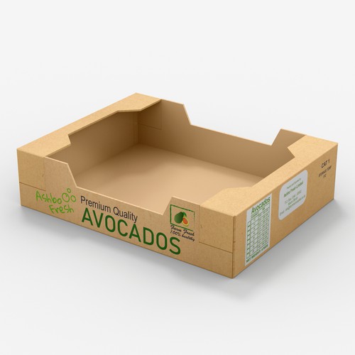 Avocado export box design Design by interaksi