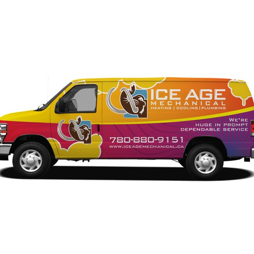 Vehicle signage for Ice Age Mechanical Ontwerp door Priyo