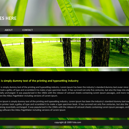 One page Website Templates Design by Wanted