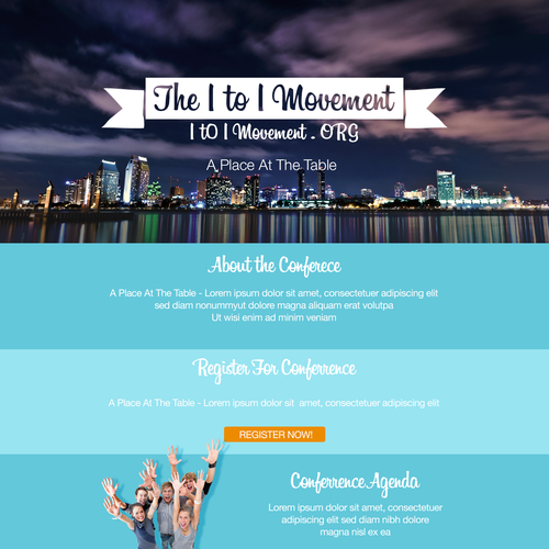 Create an event registration for a youth-based conference Design von Delegate2Win.org