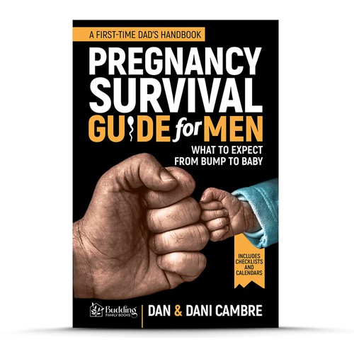 Bold yet Calming cover for a Pregnancy Guide for Men book Design by SUN Ideas!