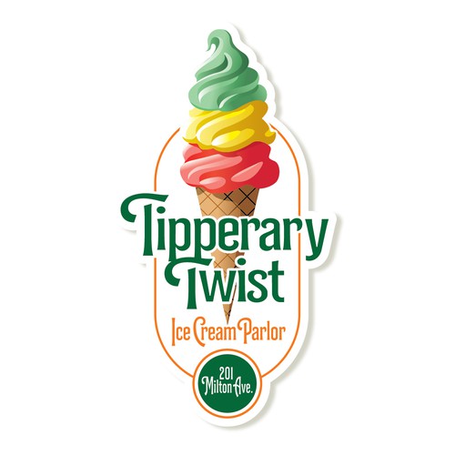 コンペ「Tipperary Twist Ice cream Parlor」のデザイン by gcsgcsさん 