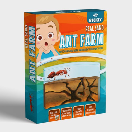 Eye Catching Ant Farm Box Design Design by Radmilica