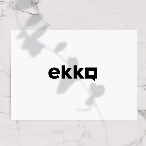 SIMPLE LOGO - ekko Letters then dm after Design by Saveht