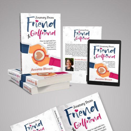 Design a book cover that is fun and playful to help single women experience love beyond friendship Design by Azmya PROJ