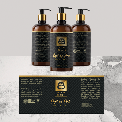 Design a Modern Luxury Beauty Brands Product Label Product label contest