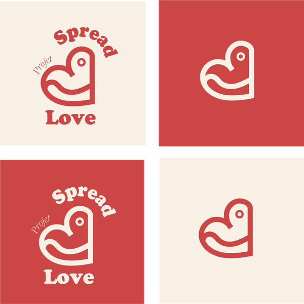 Design by Tiphanie Trehet titled "Spread Love - Projet associatif"