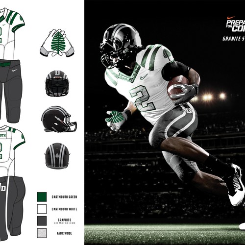 Design Dartmouth College's Future Football Uniforms Design réalisé par Fooser