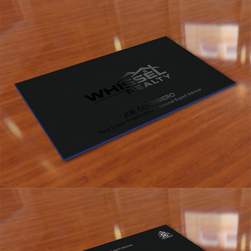 Slick Unique High End Real Estate Business Card Design Business