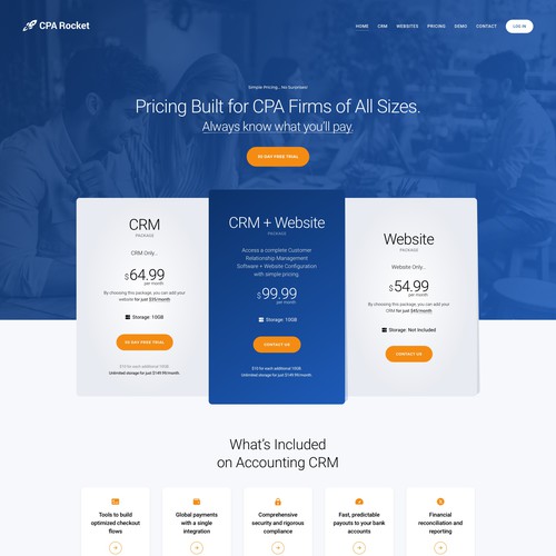 Website Design for our Accounting CRM Software Design von keilaMaria