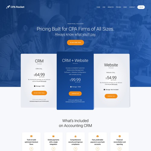 Website Design for our Accounting CRM Software Design by keilaMaria