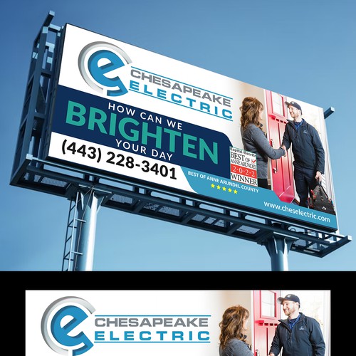 Chesapeake Electric Billboard Design by Saqi.KTS