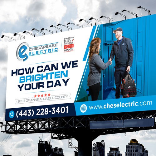 Chesapeake Electric Billboard Design by icon89GraPhicDeSign