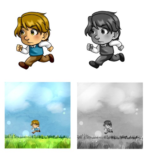 Design Sprite Sheet for Puzzle-Adventure Game Character!-ontwerp door lucidmoon