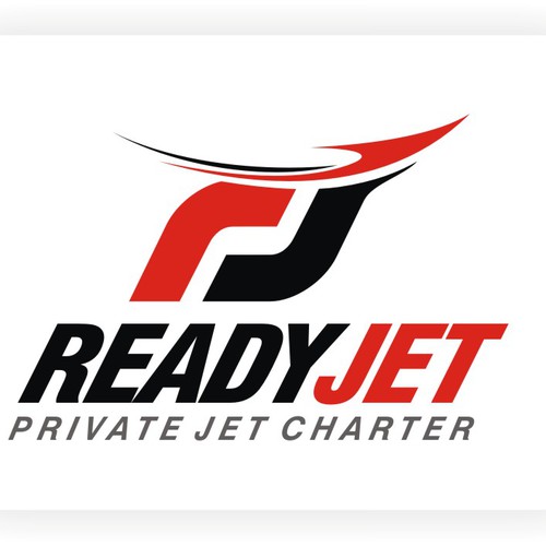 Logo Design for ReadyJet Private Jet Charter Logo design Logo Design for ReadyJet Private Jet Charter Logo design