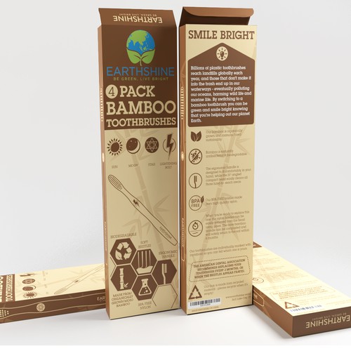 Design a fun and playful box for Earthshine Bamboo Toothbrushes ...